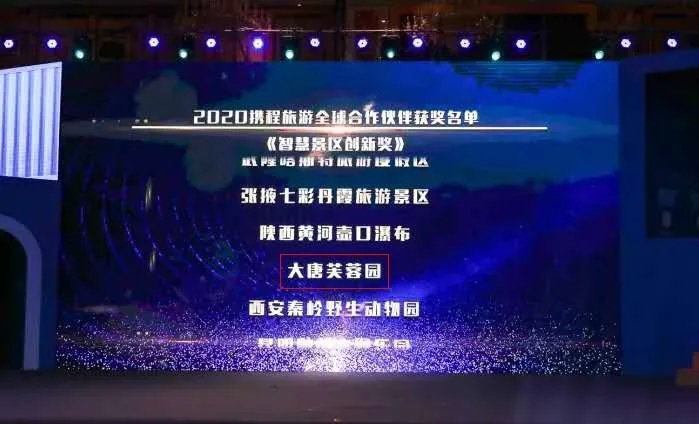 “蓉”影力丨大唐芙蓉園獲“智慧景區(qū)創(chuàng)新獎”！
